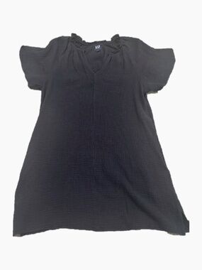 GAP Black 100% Cotton Gauze Dress with Pockets